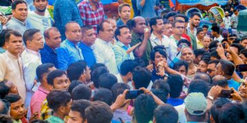 যুবলীগ নেতা নোবেলের মিথ্যা মামলা প্রত্যাহারের দাবীতে নগর যুবলীগের বিক্ষোভ