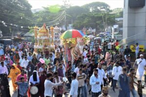‘হায় হোসেন’মাতমে তাজিয়া মিছিলে কারবালা স্মরণ